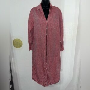 Frank & Eileen Rory linen shirt long maxi dress